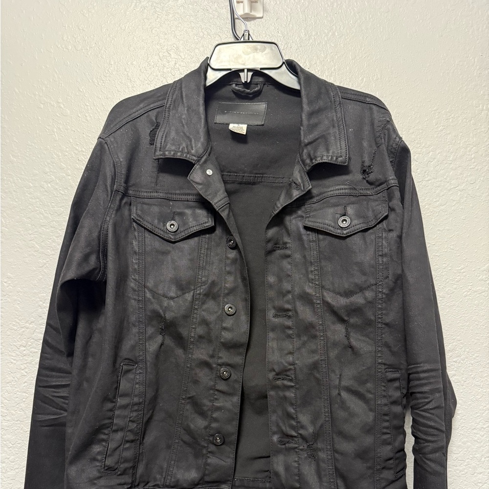 Smoke Rise Men's Black Denim Jacket